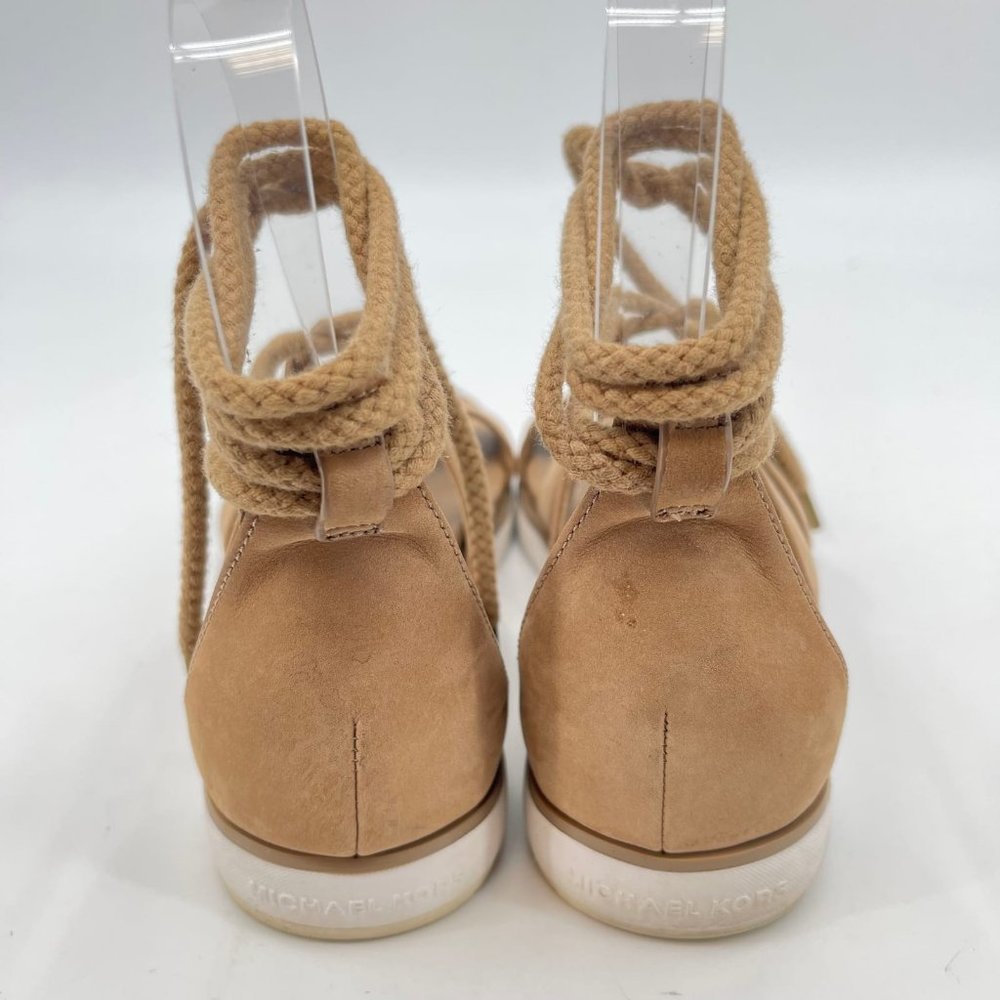 KORS Michael Kors Tan Leather Sandals | Breathable and Classic - Picture 2 of 8